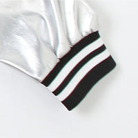 Kliou Letter Shape Patchwork Coats Women Casual Classic Panelled Long Sleeve Single Breasted Croped Jacket Female Street Outwear