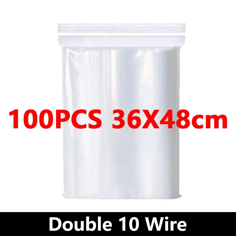 Small Zip Lock Plastic Bags Reclosable Transparent Bag Vacuum Storage Bag Ziplock Food Storage Bags Plastic Zip bag Sealing bag