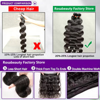 30 40 Inch Body Wave 100% Human Hair Bundles Virgin Hair Water Wave Bundles Double Weft Raw Hair Extensions Weaving Tissage 16A