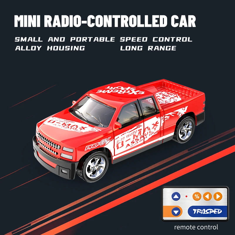 New RC Car MINI Alloy 1/64 Remote Control Car Convenient to Carry 60 Minutes of Work Time Children's Gifts Electronic Toys
