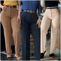 Sweet Patchwork High Waist Casual Pants Autumn Hot Sale Of The Season New Arrival Women's Fashion Fresh Style Loose Fit Trousers