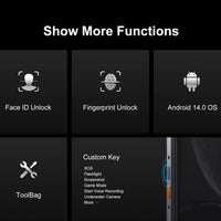 FOSSiBOT F106 PRO 4G Rugged Smartphone Android 14 15GB(8+7GB Extended) 256GB ROM 12000mAh 48MP 30W 6.58 Inch FHD+ Cellphone NFC