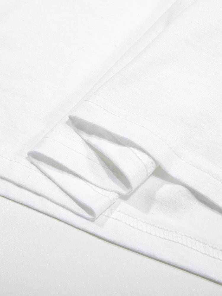 Summer Lemon Cherries Prints T-Shirts Cotton Women's Tops Oversize O-Neck Soft Short Sleeve tees Street Casual Womans Clothes