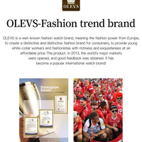 OLEVS 5885 Top Brand Classic Men's Quartz Watch Luminous Hands Calendar Display Stainless Steel Strap Waterproof Men's Watch