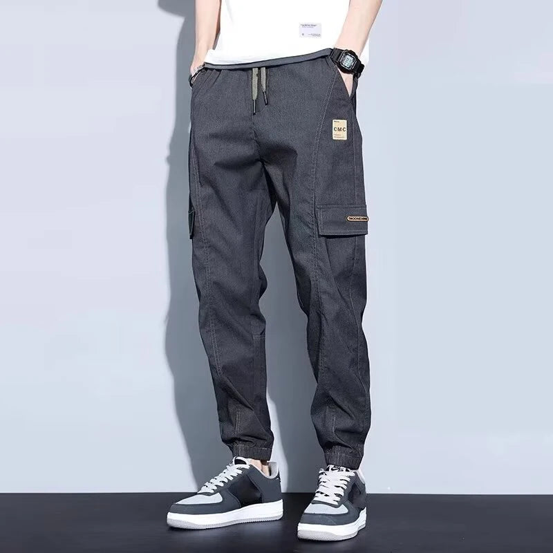 Men's Fashion Concise Office Harem Pants Holiday Party Plush Winter Cargo Trousers Classic Thicken Casual Pants Plus Size S-3XL