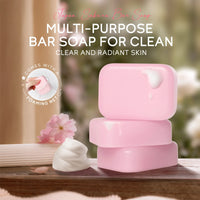 Laikou Sakura Handmade Facial Soap Cleans Skin Shower And Removes Bacteria 99.9% Travel Be Carried For Adults And Children 90g