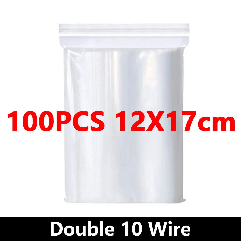 Small Zip Lock Plastic Bags Reclosable Transparent Bag Vacuum Storage Bag Ziplock Food Storage Bags Plastic Zip bag Sealing bag