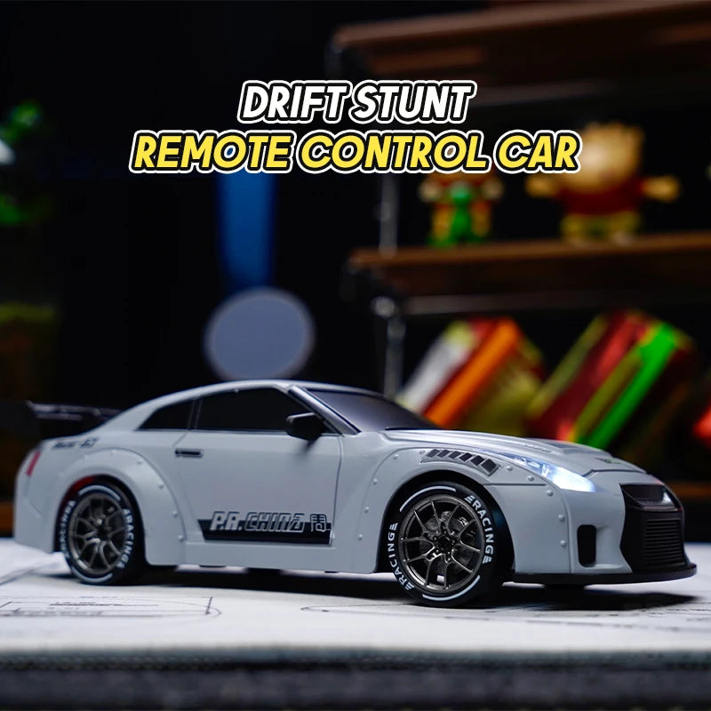 RC Drift Car 1/24 4WD Mini RC Racing Vehicle Model High Speed 2.4G Radio Half Scale with Light Remote Control Car Drive Gifts