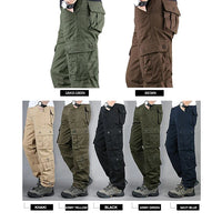 Tactical Cargo Pants Men Cotton Overalls Outdoor Work Trousers Big Size Hombre Clothing Camo Hiking Pants