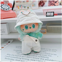 Para 15-17cm Labubu V1 V2 Idol muñeca traje sombrero monos ropa regalo Mini ropa de muñeca de peluche accesorios de atuendo