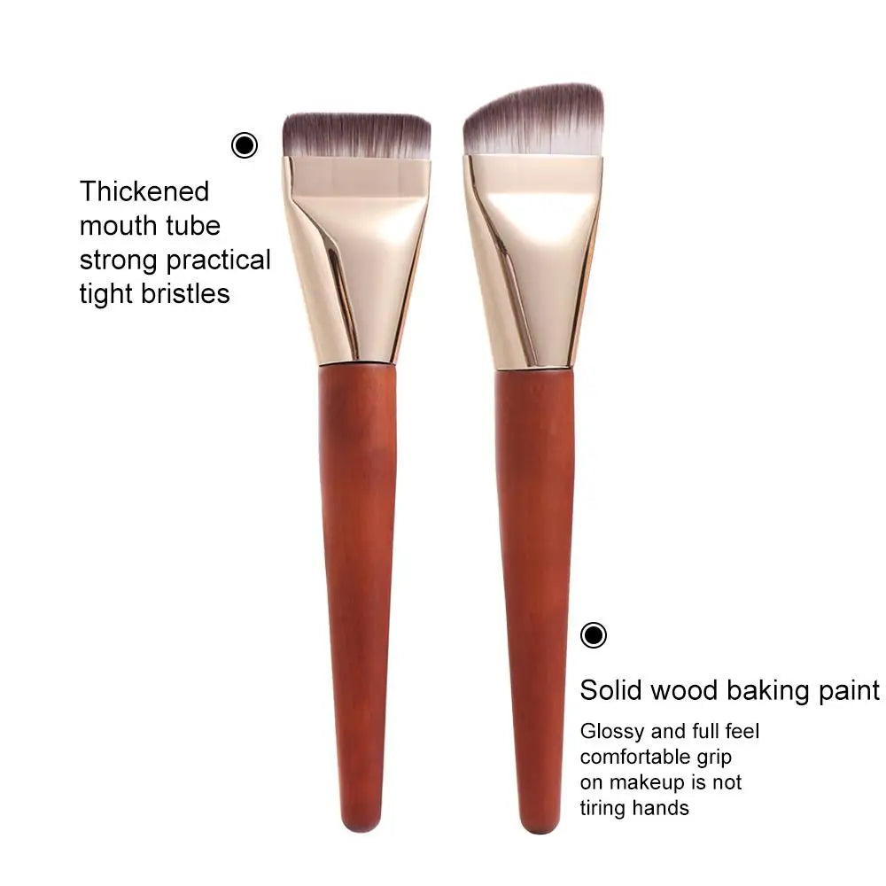 Make Up Tools Ultra Thin Foundation Brush Soft Lightweight Flat Contour Brush Bevel Design Smooth Makeup Brushes Women