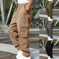 New Summer Men's Loose Fit Straight Leg Casual Pants - European & American Style Youth Fashion" cargo pants  mens pants