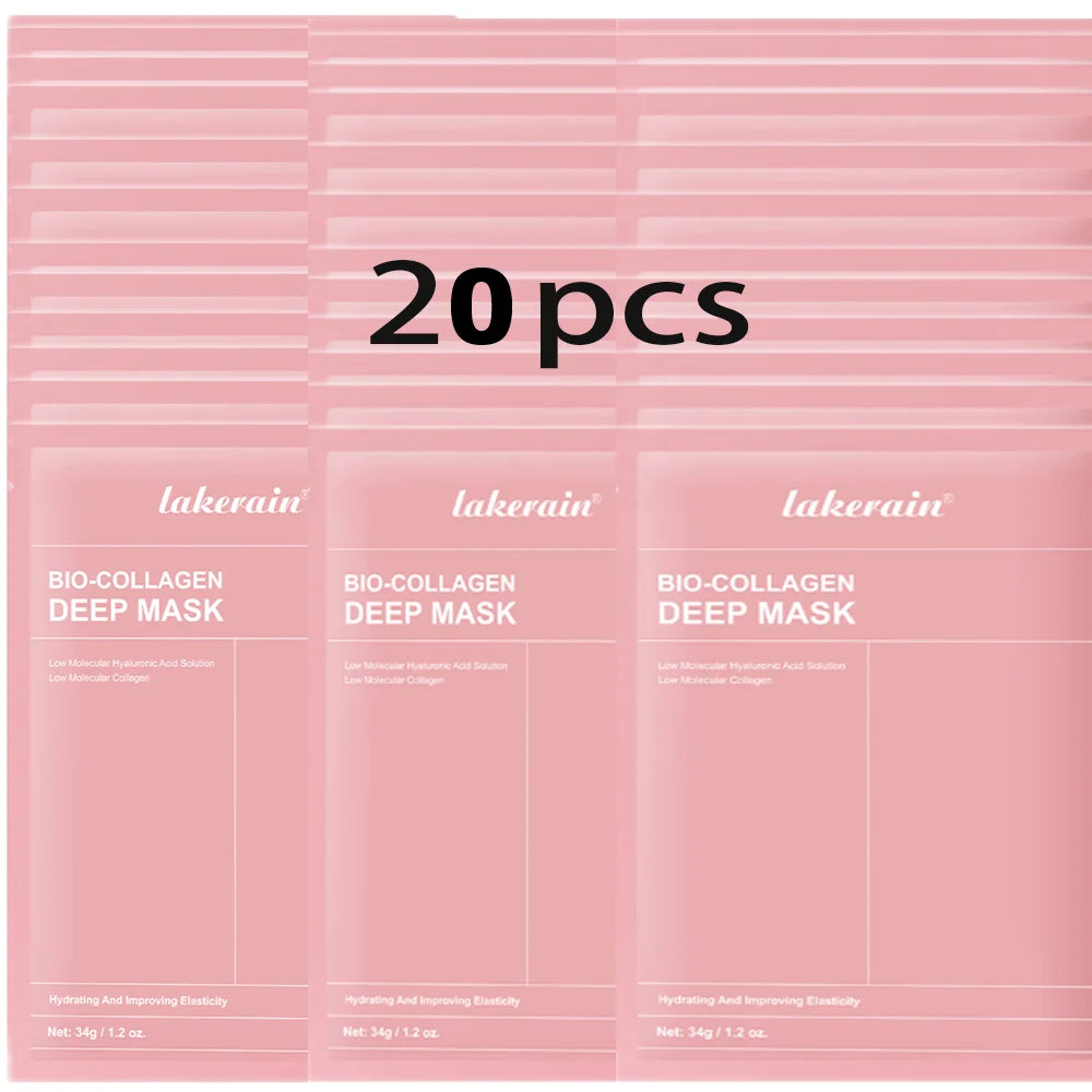 Bio-Collagen Real Deep Mask Supplement Collagen Hydrating Overnight Hydrogel Mask Elasticity Improvement Pore Minimizing Firming