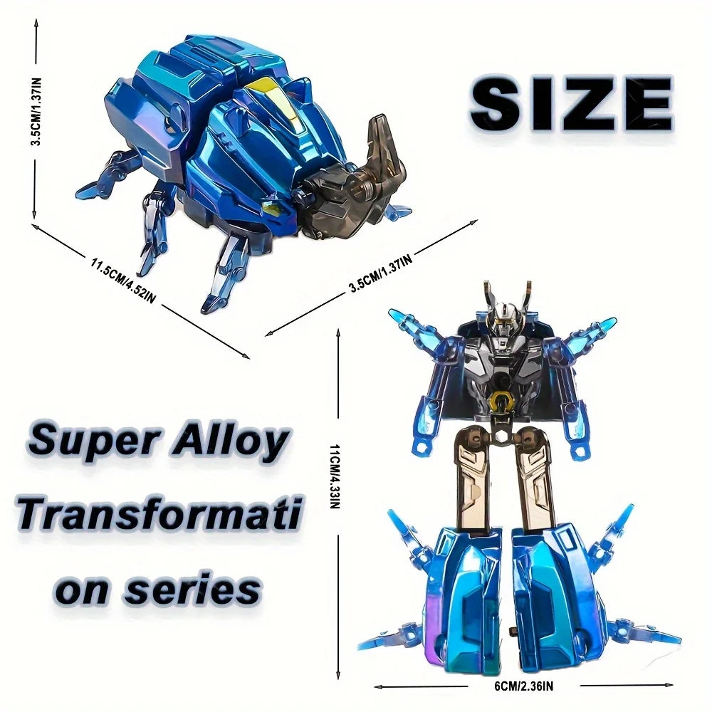 Transformation Robot Toys 2 In 1  Assembly Robot Alloy Mecha Deformation Simulation Insect Beast Children Deformation Robot
