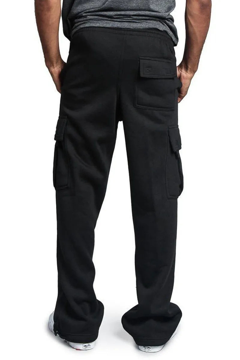Men Cargo Loose Pants Spring Summer Male Retro Vintage Full Loose Wide Leg Pant LXDZ-ZL-5