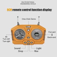 RC Car Children Toys Remote Control Car Toys For Boys Radio Control Excavator Dump Truck Bulldozer Electric car Kids Toys Gift