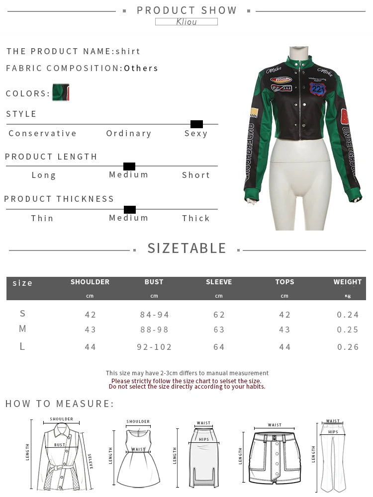 Cutenew Panelled Feather Women Coats New Letter Print Patchwork Buttons Full Sleeve Zip-up Crop Jackets Female Street Outwear