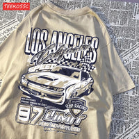Cool Racing Cars Printed Short Sleeve Breathable Fashion T Shirts Breathable Streetwear Clothing Everyday Cartoon T-Shirt