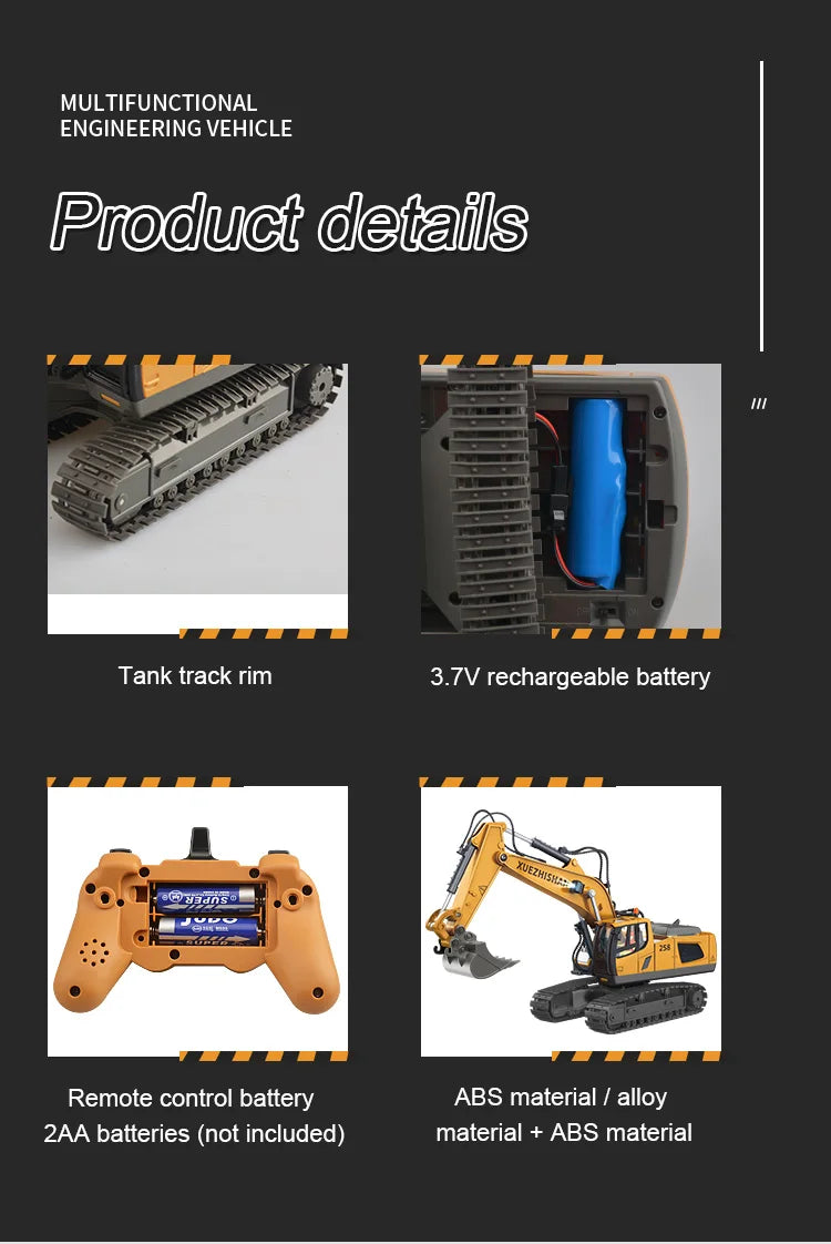 RC Car Children Toys Remote Control Car Toys For Boys Radio Control Excavator Dump Truck Bulldozer Electric car Kids Toys Gift