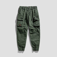 Spring and autumn trendy Cargo pants for men, slim, leggings, ruffian and handsome trousers, American multi bag pants, outdoor v