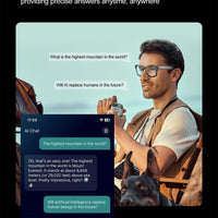 AI Smart Glasses with HD Camera for Photos Videos Hands-Free Vlog Recording Camera Glasses Audio for Driving Outdoor Sunglasses