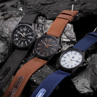 Men Genuine XINEW Brand Watches Students Fashion Casual Nylon Band Sports Army Gifts Date Quartz Wrist Watch Black Montre Homme