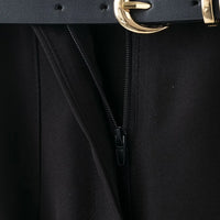 Faionable High Waist Belted Straight Leg Pants Women's Slim Fit Casual Autumn New Arrival Street Sle Polyester Fiber