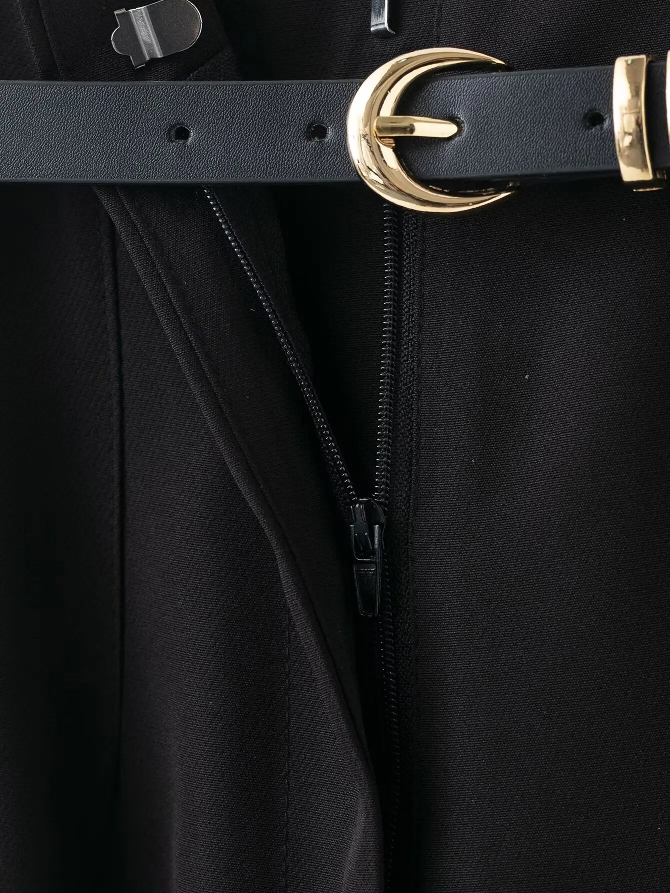 Faionable High Waist Belted Straight Leg Pants Women's Slim Fit Casual Autumn New Arrival Street Sle Polyester Fiber