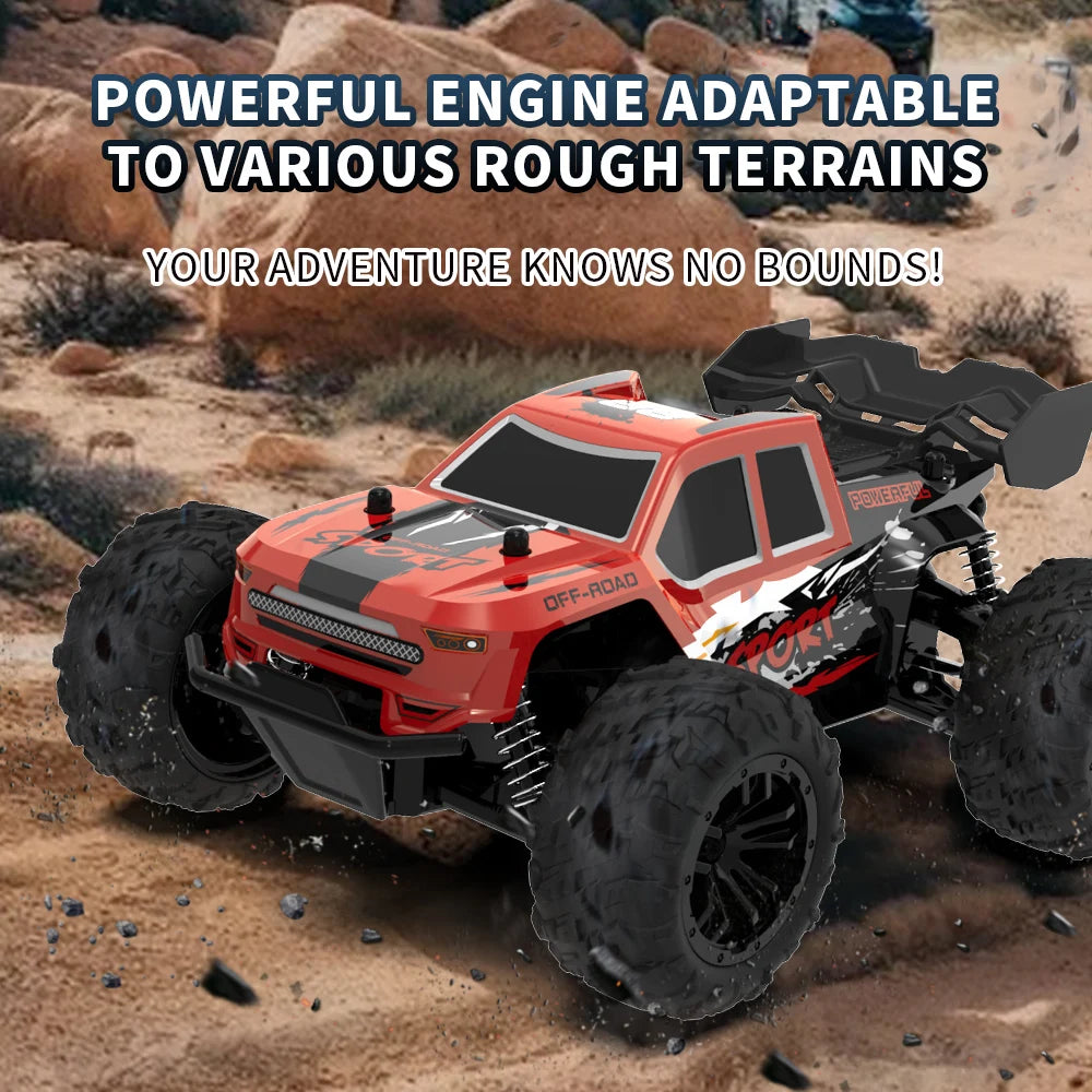 Rc Car High Speed with Light 2.4G Remote Control Racing Car Vehicle Truck 20KM/H Off-Road Climbing RC Toys for Kids Gift