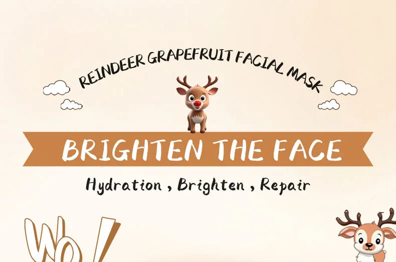 5pcs SADOER Cartoon Fresh Fruit Facial Mask Anti Wrinkle Moisturizing Soothing Brightening Hydrating Face Mask Skin Care