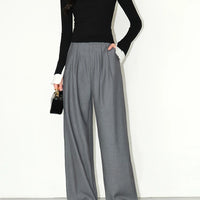 Multicolor Office High-waisted Wide-leg Suit Pants Women's 2025 Autumn Loose and Drape Casual Straight Mopping Trousers