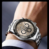 AOKULASIC Top Brand Fashion Men Wristwatch Automatic Mechanical Watches Day Display Reckon By Time Luminous Waterproof Watch