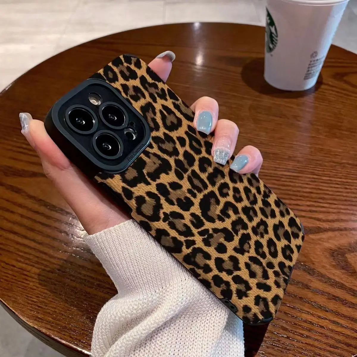 Fashion Soft Phone Cases For iPhone 13 12 MINI 11 14 15 16 Pro Max XS Max XR 7 8 Plus Leopard Pattern Silicone Case Back Cover