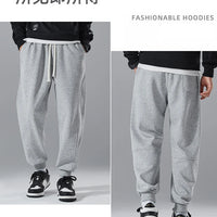 Spring Men's Jogger Pants Elastic Sport Sweatpants Big Size Plus Large 6XL 7XL 8XL Casual Fashion Grey Calf Trouser Autumn Cargo