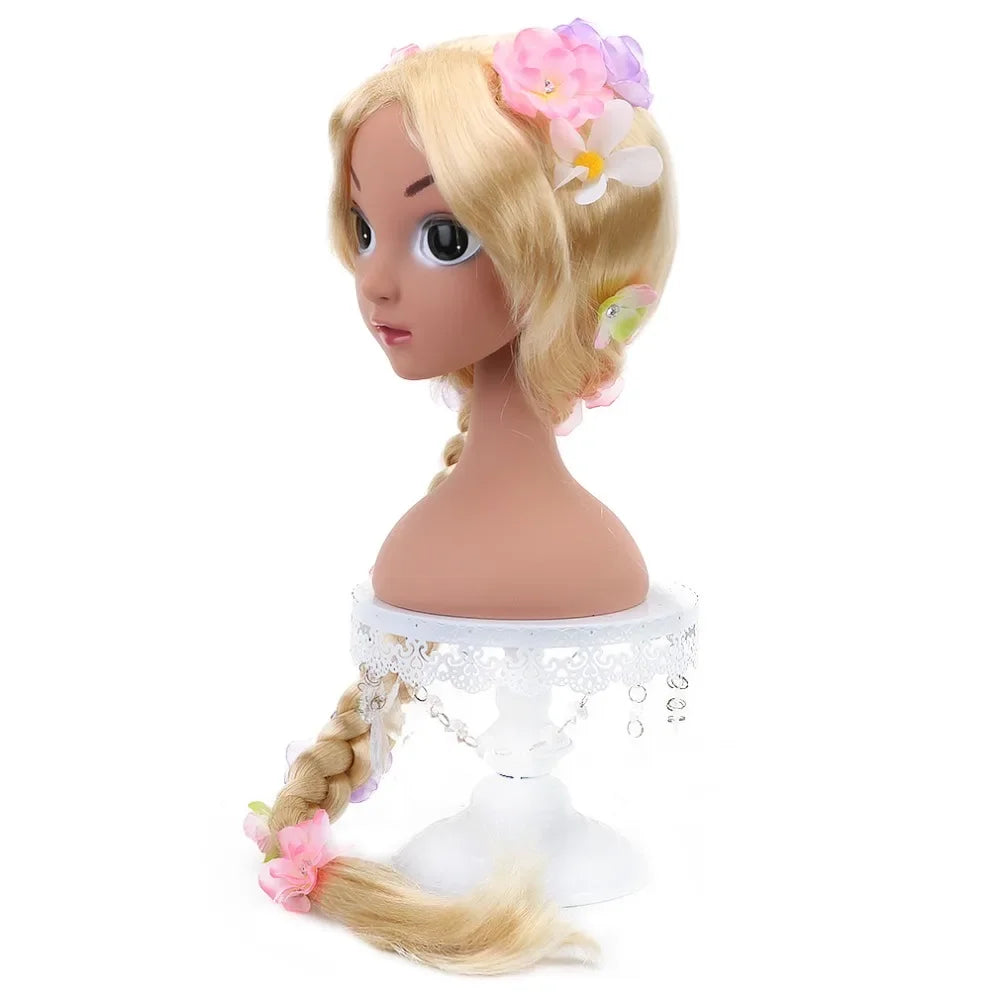 AICKER Long Blonde Rapunzel Wigs For Kids - Princess Girl Costume Cosplay Fairytale Ball Braid Wigs For Halloween Christmas Part