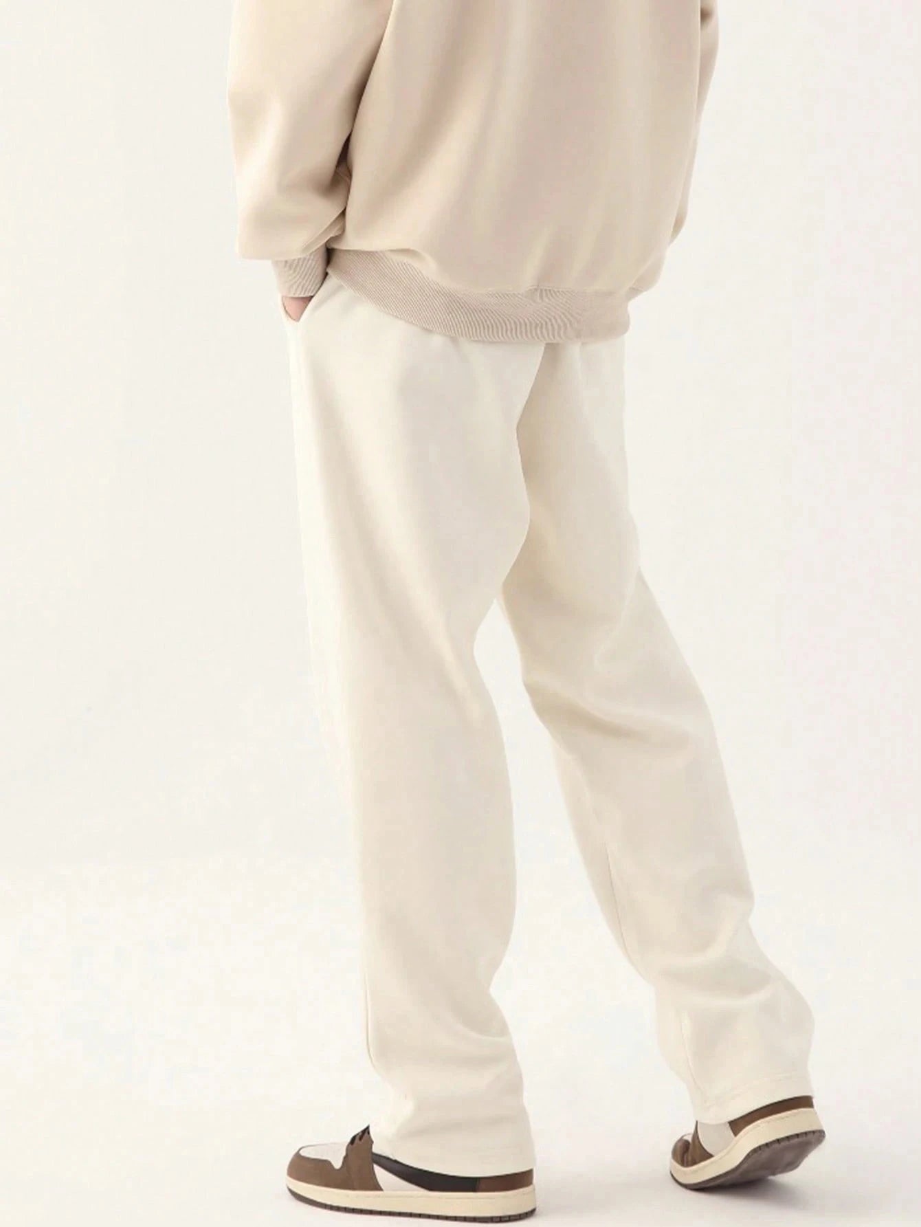 Men's autumn and winter sports pants loose casual long sweatpants fashionable trend warm pants streetwear men