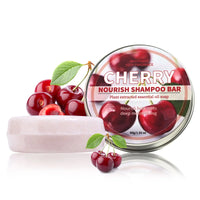 Fruit cherry shampoo fragrance soap nourishes hair, deeply cleanses and controls oil, refreshing soap