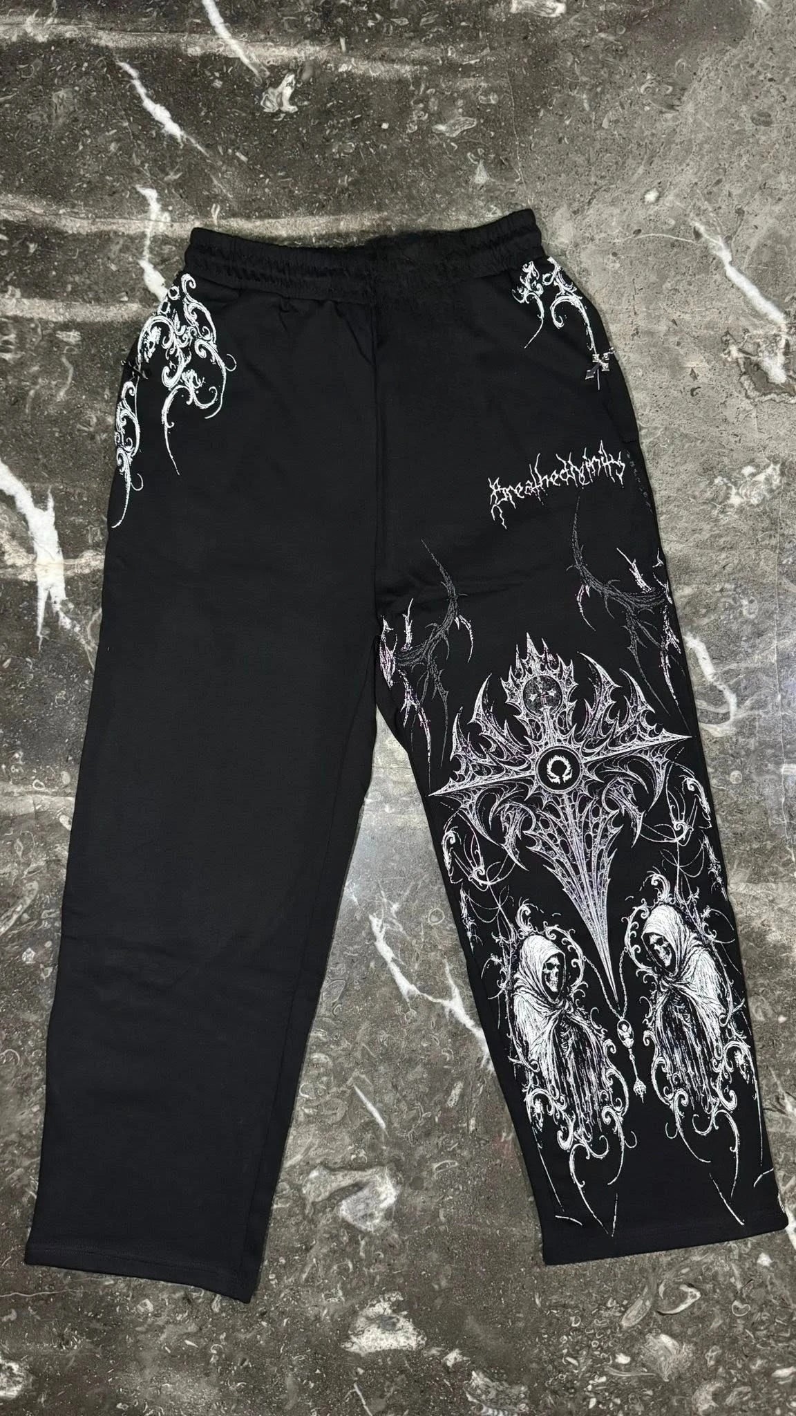 Fitness Sports Sweatpants High Street Fashion Hip Hop Retro Stripe Casual Straight Wide Pants Men Harajuku Y2K Fashion Pants