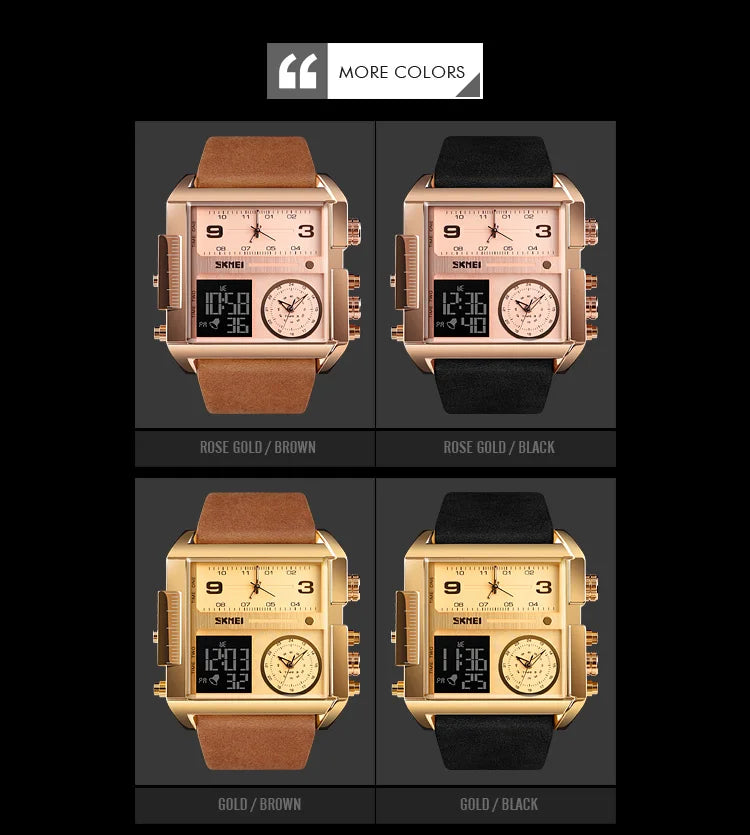 SKMEI Sports Watch Men Top Luxury Brand Waterproof Wristwatch Men Quartz Analog Digital Watches Relogio Masculino