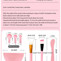 Face Mask Mixing Bowl Set DIY Facemask Mixing Tool with Silicone Mask Bowl Makeup Brushes Spatula Beauty Skin Care Beauty Health