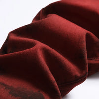 Denim Pencil Pants Men Streetwear Distressed Washed Tie Dyed Jeans Mid Waist Pockets Vintage Straight Ankle Length Trousers