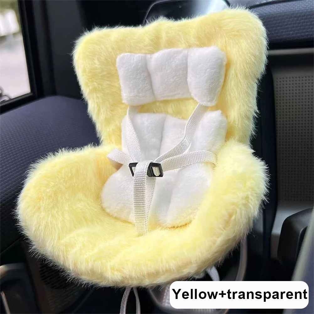 Car Doll Safety Seat for OB11 Labubu Cartoon Chair Model for Labubu Car Seat Outlet Decor for Labubu Doll Car Interior Styling