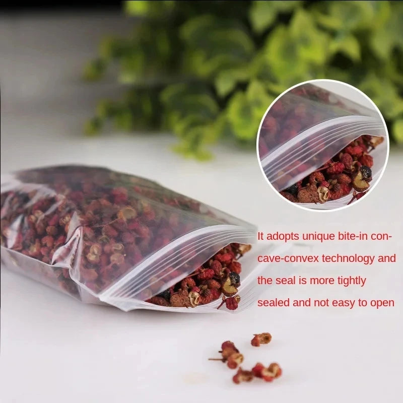 Small Zip Lock Plastic Bags Reclosable Transparent Bag Vacuum Storage Bag Ziplock Food Storage Bags Plastic Zip bag Sealing bag