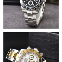 VK63 watch Luxury Men's Watch Sapphire Customizable Multi functional Chronograph Stainless Steel Case Suitable for VK63 Movement