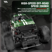 Rc Car 1/14 20Km/h High Speed Remote Control Alloy Car Off Road Crawler Climbing Truck All Terrains Toys Racing Profession Car