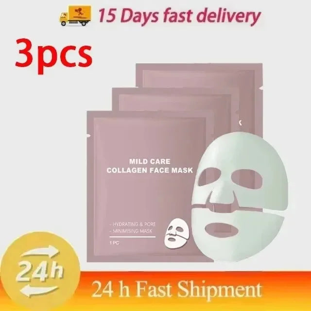 Bio Collagen Face Mask Shrink Pores Deep Hydrating Overnight Mask Moisturizing Refreshing Brightening Face Skin Care