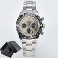 39.3mm VK63 Men's watch Arabian Dial customized Men's watch Luxury Quartz watch man VK63 Sport Chronograph Sapphire Glass watch