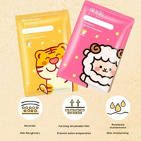 Children's Moisturizing Facial Mask Cute Cartoon Animal Brightening Hydrating Face Mask Smooth Whitening Face Skin Care Products
