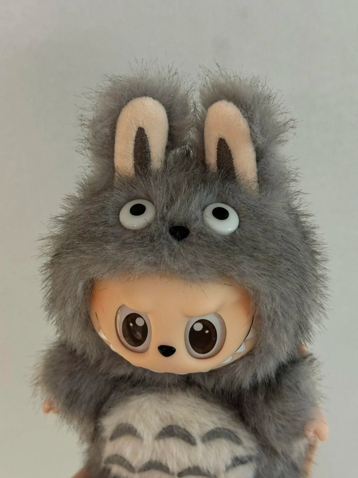 17cm For Labubu Replacement Clothes Plush Cute Totoro Baby Clothes Labubu Doll Pendant Clothes Standing Posture Baby Clothes