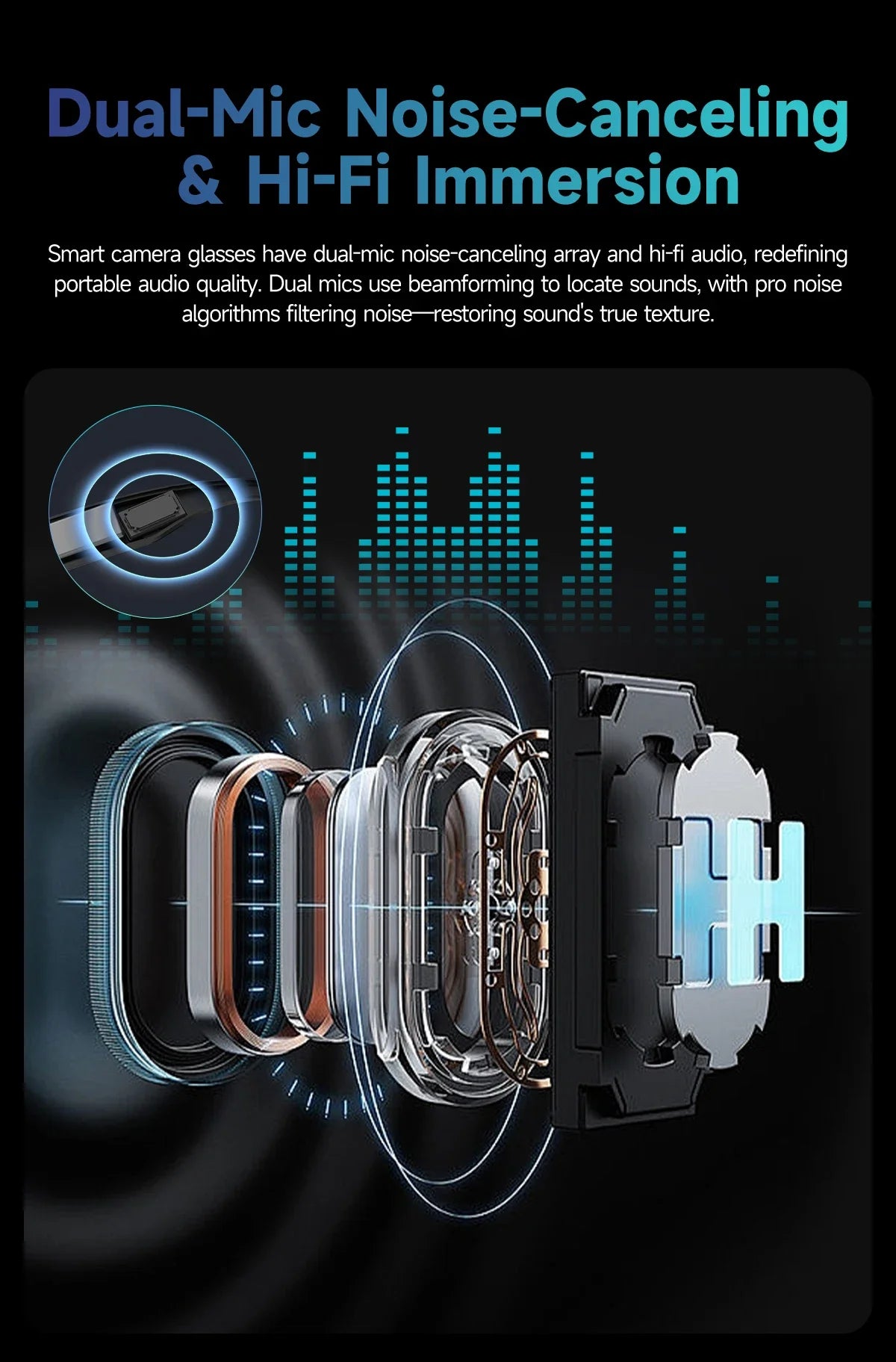 AI Smart Glasses with 8MP Camera Video Recording 100+ Languages Translation Sunglasses Bluetooth Call Music Play Men Women 2025